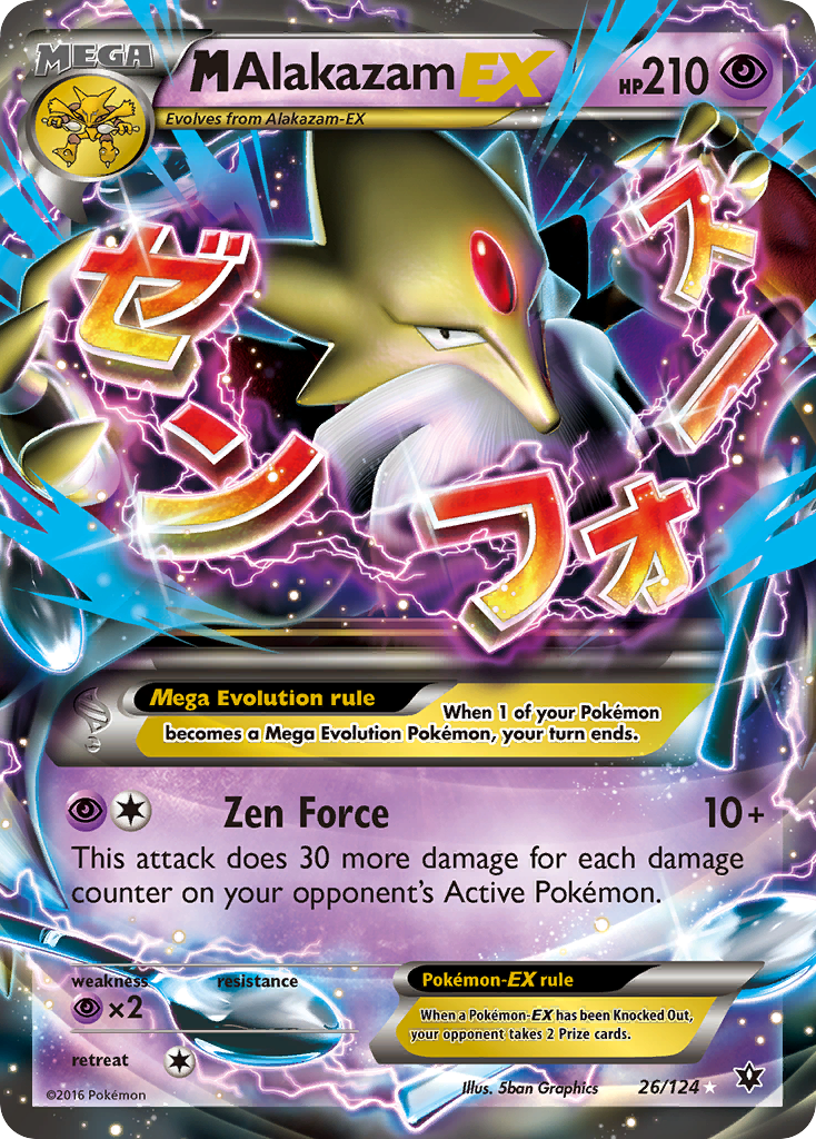 Carta M Alakazam-EX — Fates Collide